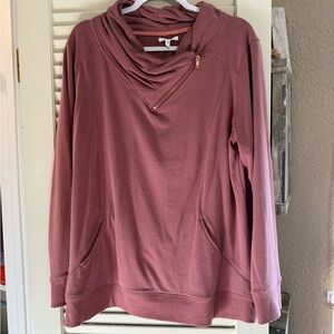 Maurices Pink Cowl Neck Top